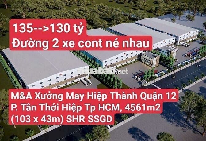 M&A Xưởng May Hiệp Thành Quận 12