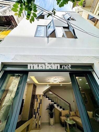 NHÀ MỚI TRỆT 3 LẦU ĐÚC SÁT MT LÊ VĂN SỸ, LĂNG CHA CẢ P2 TB