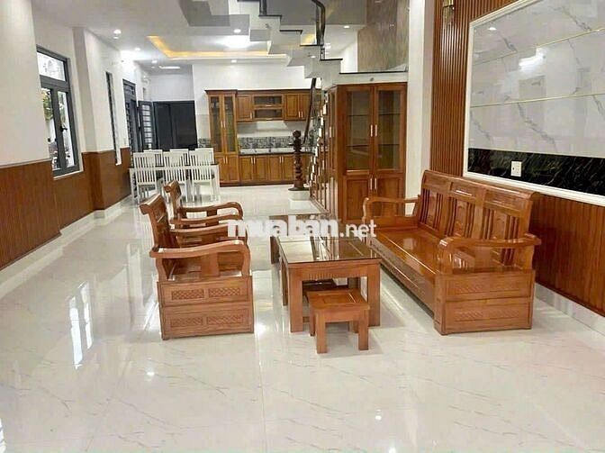Nhà góc 2 mặt tiền An Phú 90m2 4p ngủ có sẵn 3 máy lạnh, đường 7m