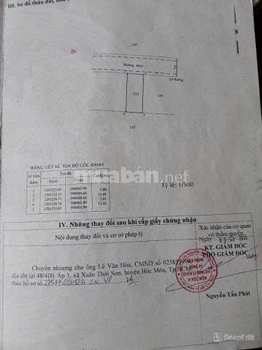 Chủ ngộp cần ra nhanh lô đất Hóc Môn thổ cư trong tuần gía 680 triệu