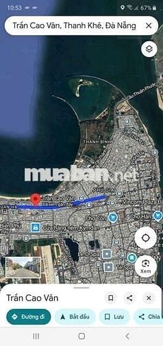 BÁN ĐẤT MẶT TIỀN TRẦN CAO VÂN ĐÀ NẴNG, gần BIỂN THANH KHÊ, 110m² =6,9m