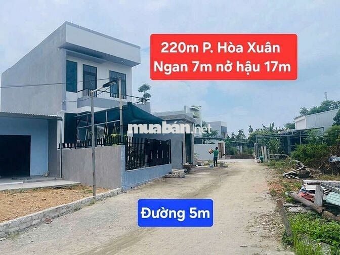 Tôi Chính Chủ Bán 220M Phường Hòa Xuân