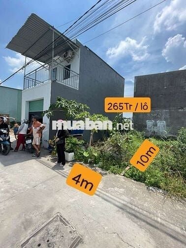 Lô đất giá rẻ Hóc Môn 4x10 265Triệu gần chợ Xuân Thới Thượng