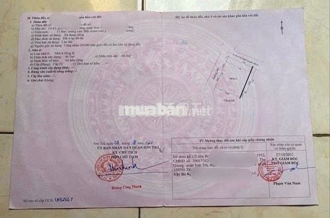 BÁN LÔ ĐẤT NGÔ QUYỀN VUÔNG VỨC , NHÌN RA CHỢ CHIỀU,  ĐẤT 2 MẶT KIỆT