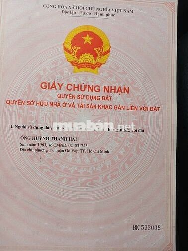 Nhà nhà cấp 4, mặt tiền đường N3, ngay trung tâm thành phố Thủ Dầu Một