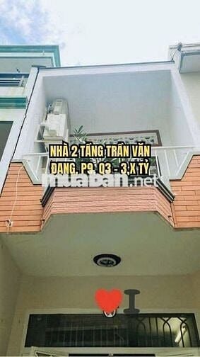 🌟 NHÀ 2 TẦNG TRẦN VĂN ĐANG, P9, Q3 – 3,8 TỶ, DÒNG TIỀN 8TR/THÁNG