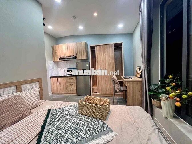Thuê căn hộ rộng 35m2 full nội thất có ban công, Hoa Mai, Phú Nhuận