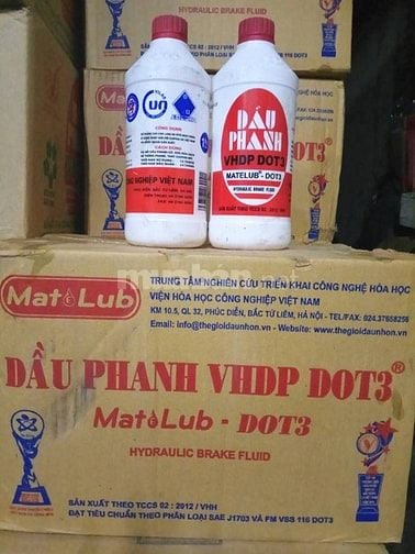 Dầu phanh VHDP DOT3 lon 1kg        