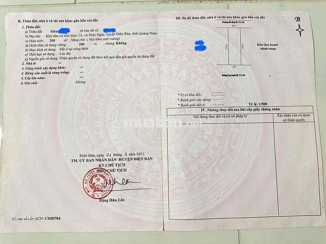 Đất rộng 200m2 khu dân cư mới Điện Ngọc - Điện Bàn