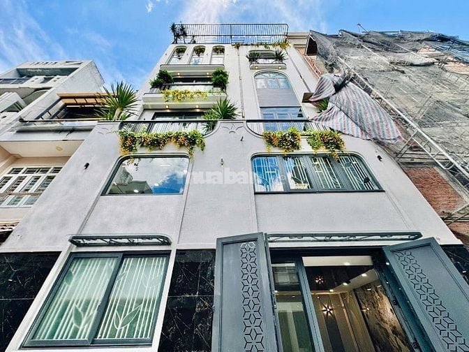 Siêu phẩm Võ Thị Sáu Q3 ngang 7, 63m2, 1T lửng 4L, nhà xd mới, SHR 