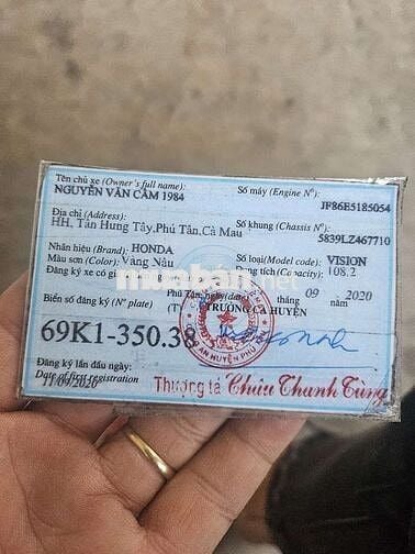 Vison 2020 chính chủ