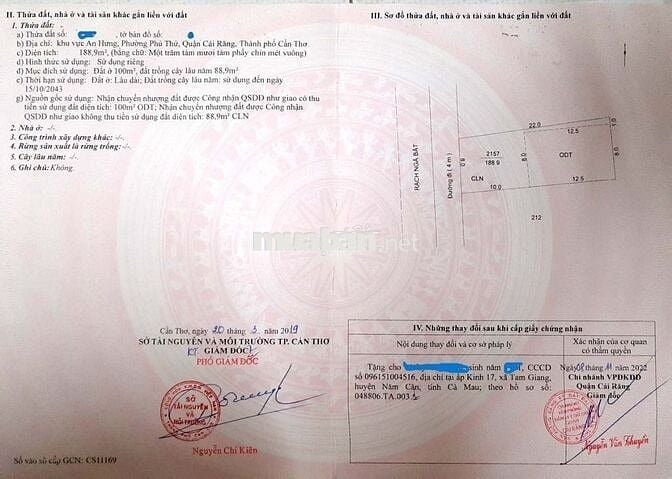 Đất thổ cư, mặt tiền sông, phù hợp xây nhà nghỉ dưỡng