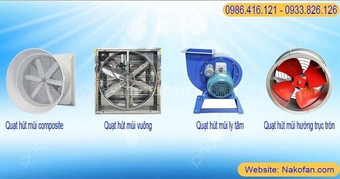 Quạt hút mùi công nghiệp nakofan