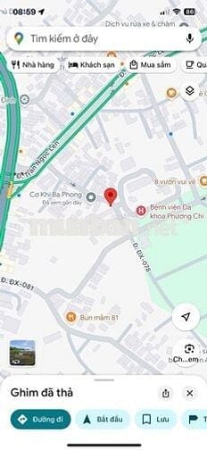 đất mặt tiền dx078, đối diện cổng bệnh viên phương chi , định hoà, tdm