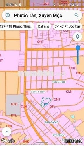 KDC hiện hữu 1,3 mẫu 1,6 tr/m2, TL328 xã Hồ Tràm TPHCM