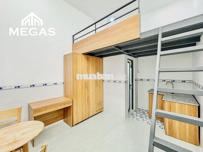 Phòng gác, full nội thất, diện tích 22m2, cách Đh Kinh Tế Luật 1,5km
