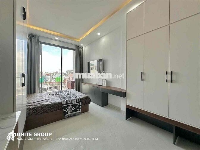 Căn Hộ Studio Ban Công, Máy Giặt Riêng, Full NT Gần Cầu NVC - Quận 1