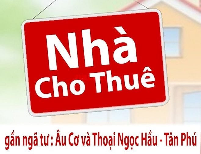 Nhà Cho Thuê : gần ngã tư Âu Cơ và Thoại Ngọc Hầu - Tân Phú - dt:20m2