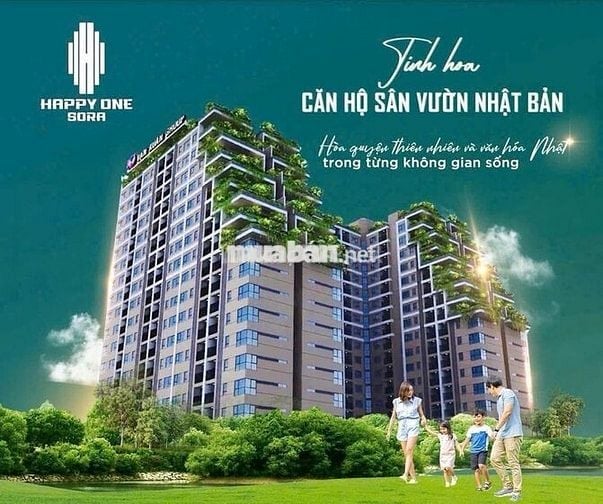 Happy one Sora căn hộ ngay trung tâm Thủ Đức, cam kết thuê 12 tháng