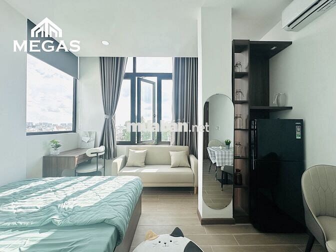 STUDIO-1PN - TÁCH BẾP - FULL NỘI THẤT - CỬA SỔ TO NGAY SAU ĐH VĂN LANG