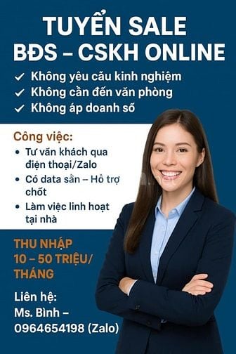 TUYỂN DỤNG NHÂN VIÊN CSKH - KINH DOANH