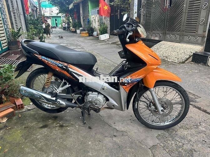 Honda Wave S 110 chính hãng màu Cam Bạc Đen