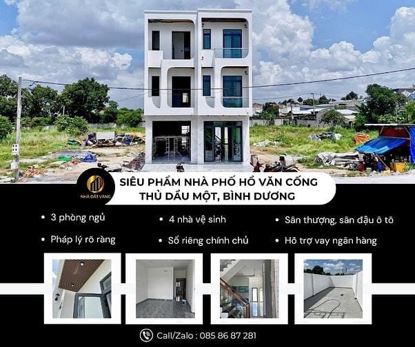 BÁN NHÀ PHỐ HỒ VĂN CỐNG – THỦ DẦU MỘT, BÌNH DƯƠNG – AN NINH 