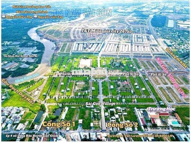 kDC sài gòn village- Xây 1 trệt + 2 lầu + 1 tum- giá cực tốt chỉ 2 Tỷ