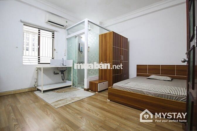 Cho thuê phòng sàn gỗ đủ nội thất Khu Trung Sơn gần Cầu Him Lam Quận 7