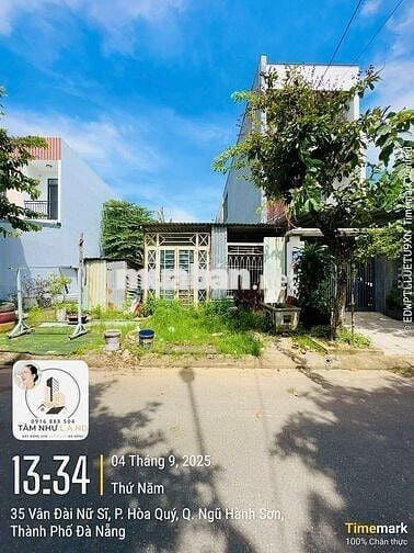 Bán đất ven sông Ngũ Hành Sơn chỉ 35tr/m2 đường Vân Đài Nữ Sỹ