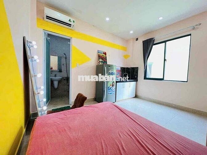 Cho thuê căn hộ Studio Cửa sổ Q4 gần ĐH Luật, ĐH Nguyễn Tất Thành