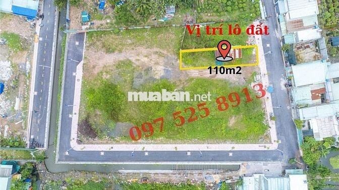Bán lô đất đẹp 110m2 ngay Thạnh Xuân 25 -mặt tiền trước 12m, XD tự do