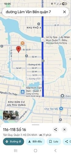 Nhà + 480m2 đất, MT đường 37, khu Lăm Văn Bền, Bình Thuận Q7