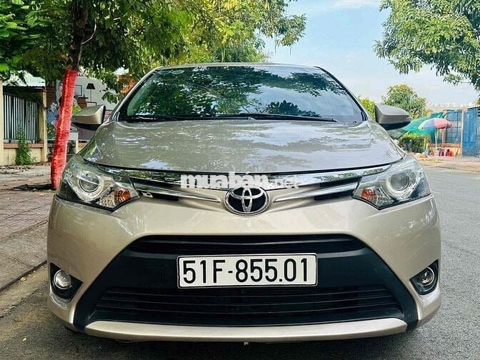 Toyota Vios 2017 1.5G Vàng Cát Cực Zin