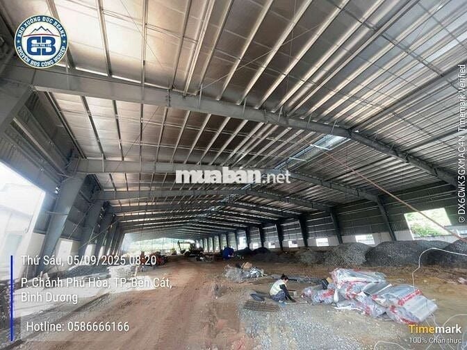 Cho thuê xưởng mới 100% tại Chánh Phú Hoà Bến cát Bình Dương