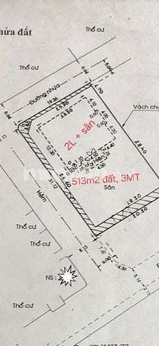 Nhà biệt thự, góc 3MT + 513m2 đất, khu BT Thanh Đa, P27, Bình Thạnh