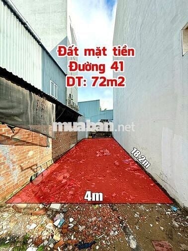 🏡 Bán đất mặt tiền đường số 41, P.Linh Đông, Thủ Đức - 72.8m2 - 6.6 tỷ