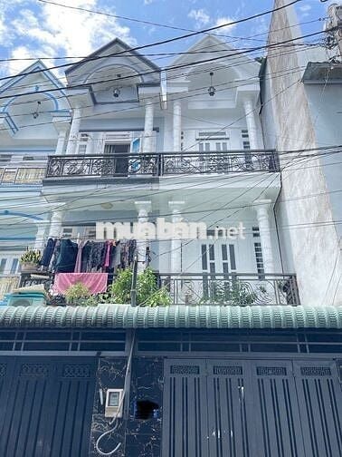 NHÀ 1 TRỆT 2 LẦU - 4pn, hẻm 5m,  đường Trần Thị Hè, Q12