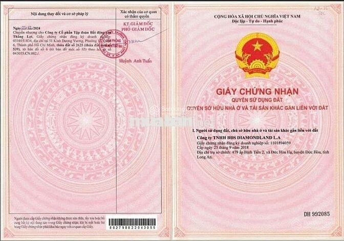 Chỉ 420tr sở hữu ngay lô đất 90m2 mặt tiền DT824 CDT THE DIAMOND CITY