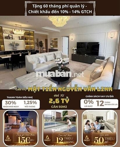 Hiện Tại Còn 1 Căn DT 45m² . Ascent Lakeside – Quận 7