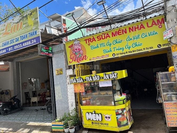 CHO THUÊ NHÀ MẶT TIỀN ĐƯỜNG 4mx20m