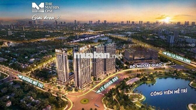 Chỉ Hơn 6 tỷ Bạn Đã Sở Hữu The Matrix One 120-160m2,3,4PN .TT Hà Nội