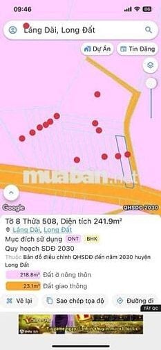 Đất Nền Thổ Cư Sổ Riêng Nghộp Ngân Hàng 2tr2/m2