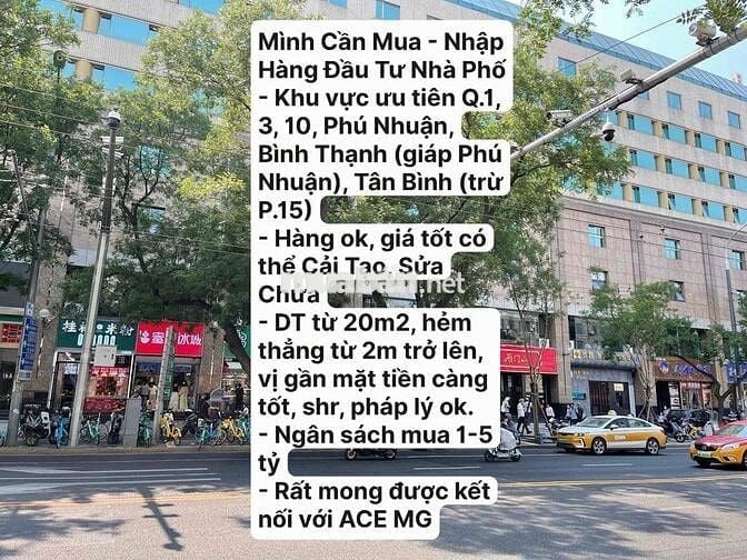Mua Đầu Tư Nhà Phố - Q.3, 10, Phú Nhuận, Bình Thạnh
