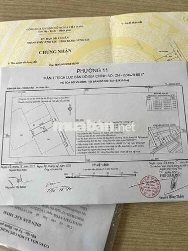 chính chủ cần bán đất hẻm đường đô lương p11 tp vũng tàu