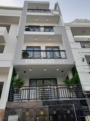 Nhà 5 tầng (4x17m), mới xây 2021. Hẻm xe tải gần mặt tiền