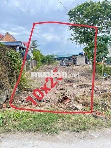 Đất 10 x 25 (250m2 Full thổ) đường đá xanh 5m thông,Mỹ Hạnh Nam