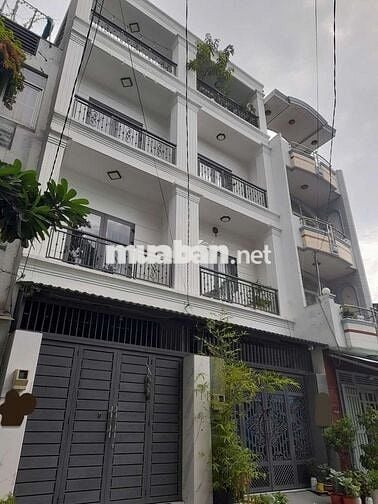 70m2 A4 Mặt tiền hẻm Ngã 4 Bảy Hiền 4 tầng BTCT 5PN Hoàn công đầy đủ