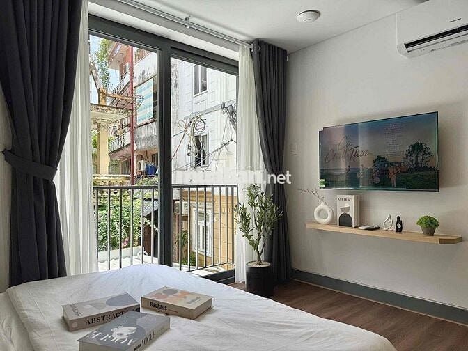CĂN HỘ STUDIO BALCON NỘI THẤT CAO CẤP MÁY GIẶT RIÊNG NGAY HUTECH