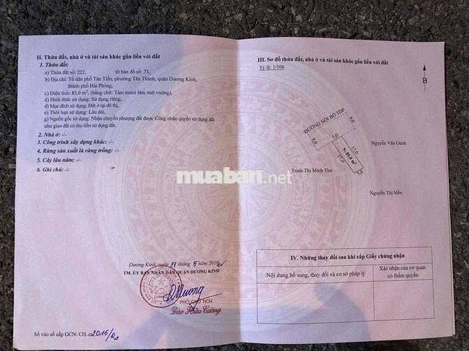 Siêu Phẩm 85m2 ngang 5m Tân Thành,Dương Kinh đường rộng 10m gần ngay t